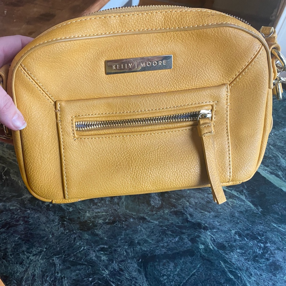 Mustard Yellow Kelly Moore small crossbody bag - like new!